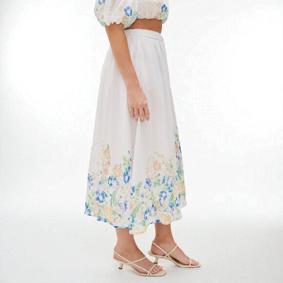 NWT En Saison Julia Midi Skirt  Julia Midi Skirt - Picture 3 of 4